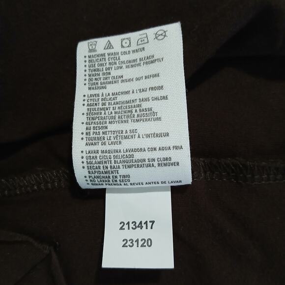 NFL Team Apparel Small CLEVELAND BROWNS Crop Long-Sleeved Stretch Thick-Knit Top - Picture 10 of 11